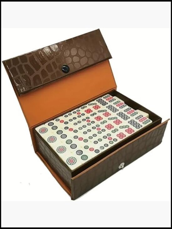 Other - Portable Mini Chinese Mahjong Set 146 Tiles Compact Travel Case